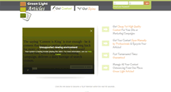 Desktop Screenshot of greenlightarticles.com